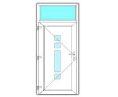 Sierdeurpaneel 02 links met bovenlicht