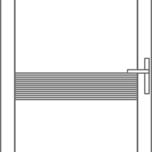 Sierdeurpaneel Groep D met Inox outside