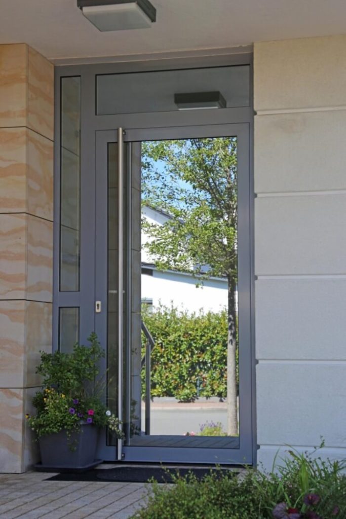 pvc voordeur met glas